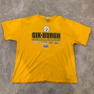Vtg Delta Pittsburgh Steelers Super Bowl Champions NFL Football Shirt Mens 2XL